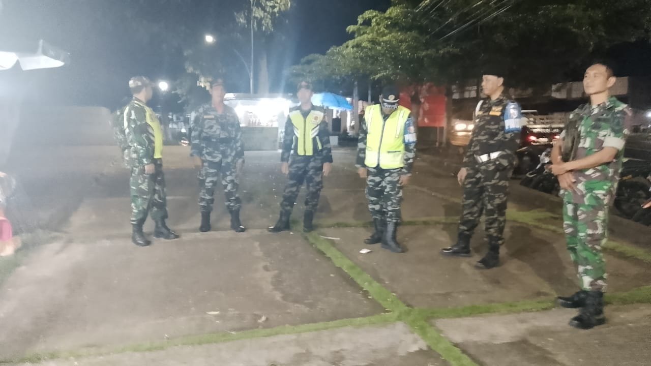 Sinergi TNI dan Banser di Kabat Patroli Malam Wujudkan Rasa Aman Warga