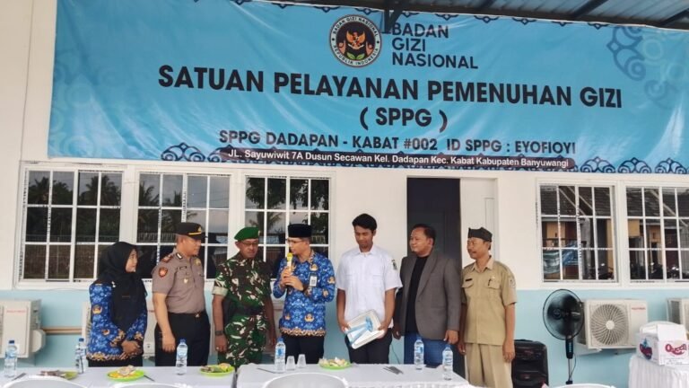 SPPG Makan Gizi Gratis Resmi Diluncurkan di Desa Dadapan, Wujud Nyata Kepedulian Generasi Sehat