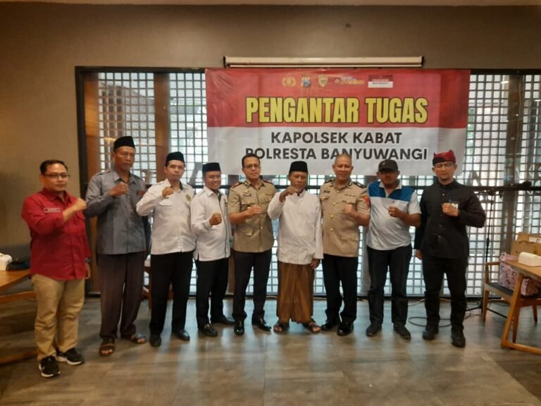 Danramil 0825/14 Kabat Tegaskan Sinergi TNI–Polri dalam Kegiatan Pengantar Tugas Kapolsek Kabat