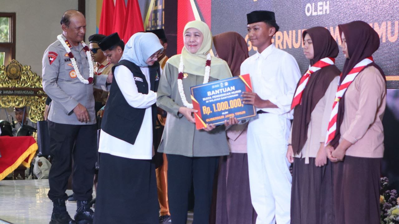 Dandim 0825/Banyuwangi Dampingi Kunjungan Gubernur Jatim, Peresmian 125 Gedung Sekolah Jadi Momentum Pemerataan Pendidikan di SMA 2 Taruna Bhayangkara