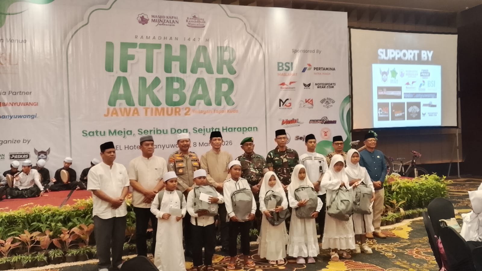 Ifthar Akbar Tapal Kuda 1447 H, Danramil Kabat Wakili Dandim Pererat Sinergi dan Kepedulian Sosial