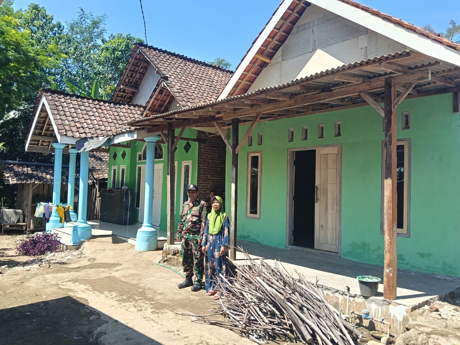 RTLH Milik Ibu Pusri Warga Dusun Klagin Desa Brabe Rampung, Rumah Siap di Tempat