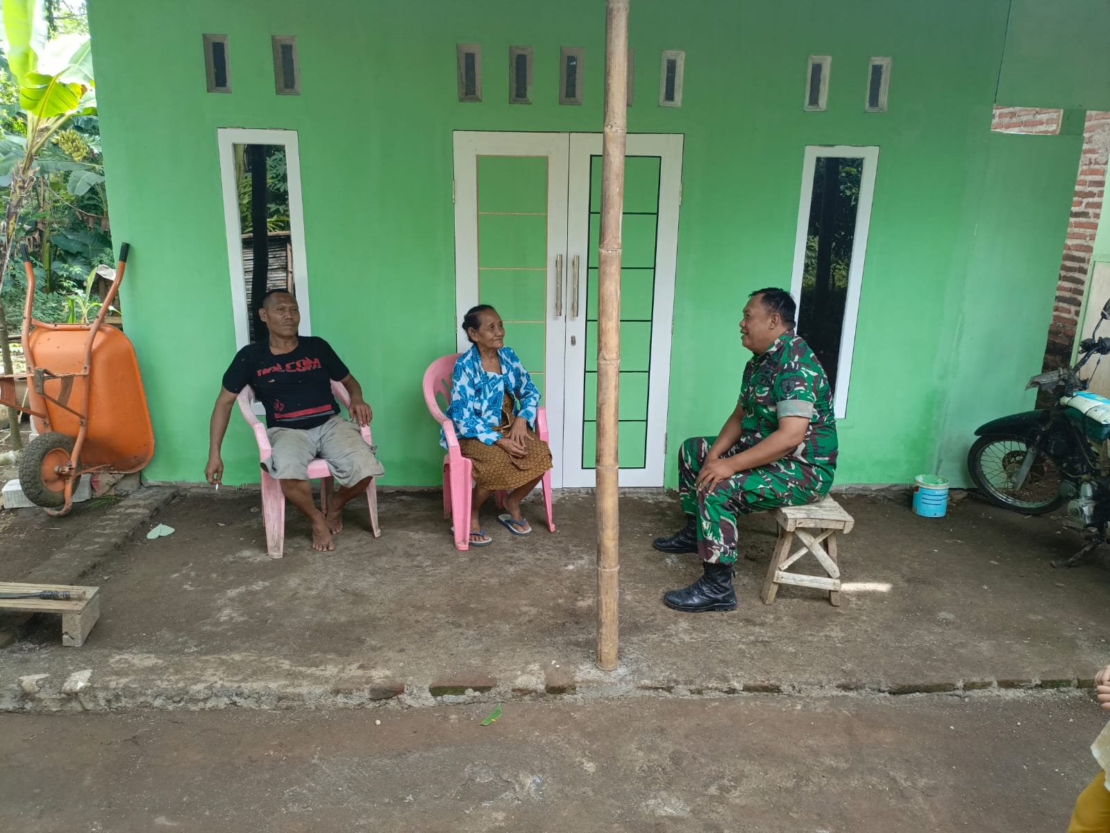 RTLH Rampung, Rikso Kini Miliki Rumah Layak Huni.