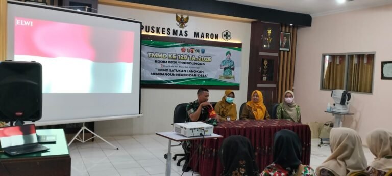Skiring Mata Digital dan Pemberian Kacamata Dukung TMMD Ke-128 Kodim 0820/Probolinggo.